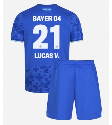 Bayer Leverkusen Lucas Vazquez #21 Tredjetrøje Børn 2025-26 Kortærmet (+ Korte bukser)